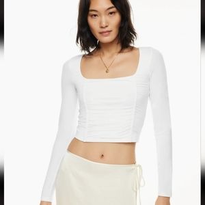 NWOT ARITZIA [WILFRED] [XS] LYDIA TOP IN WHITE 🤍